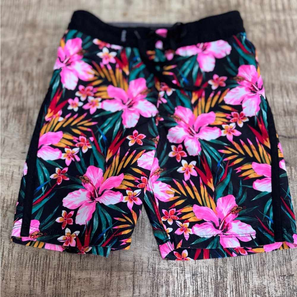 Floral Print Tropical Swim Shorts/ Board Shorts